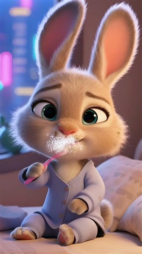 Snuggle Time with the Dreamy Bunny! 🌙🐇💤