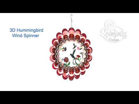 3D HUMMINGBIRD WIND SPINNER