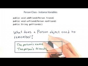 Instance Variables - Intro to Java Programming