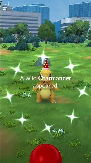 SHINY PARTY HAT CHARMANDER! 🎉✨ 10th Anniversary Rare!