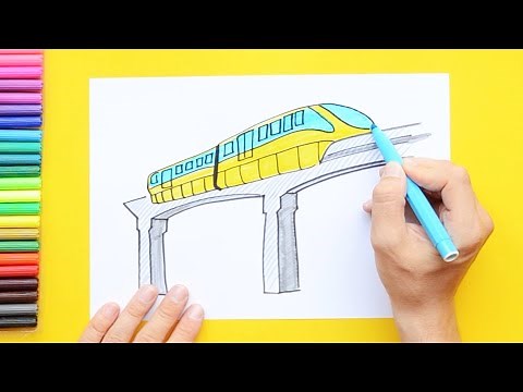 How to draw a Monorail Train