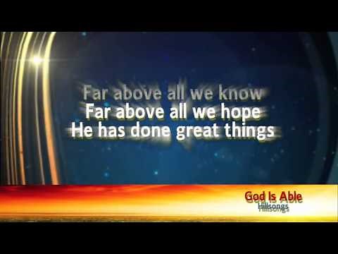 God Is Able - Hillsongs Backing Track with lyrics
