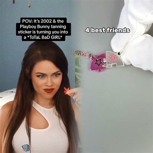 POV It’s the #early2000s & this tanning sticker is turning you into a ToTaL BaD GiRL! #nostalgia