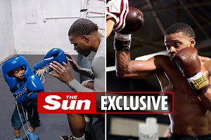 Watch Errol Spence Jr's son learning to box aged ONE as champ brings kids to gym