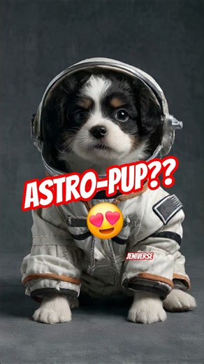 Astro-Pup! 🦴 Cute Puppy in Astronaut Suit Gets a Space Treat 🌌🛰️ #Shorts #viralshorts