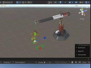 Unity起重机码垛运动仿真