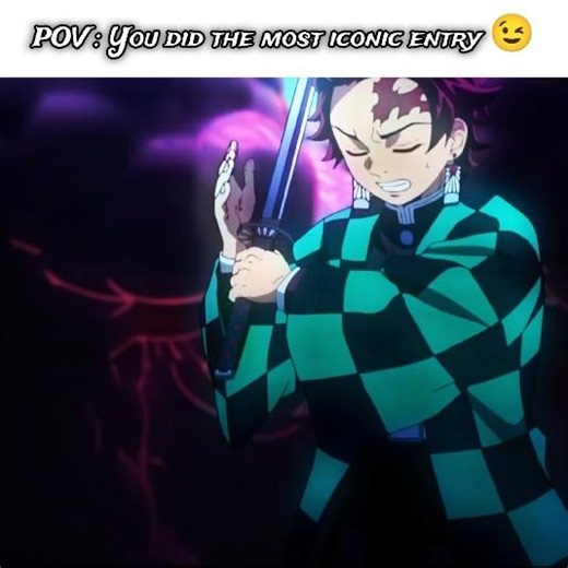 POV : It's the most iconic entry 😈 | LUZ ROJA (slowed) | #inosuke #tanjiro #demonslayer #viral