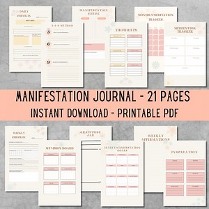 Manifestation Journal | Manifestation Planner | Vision Board Template | Law of Attraction | ADHD Planner | Manifestation Check - Etsy Australia