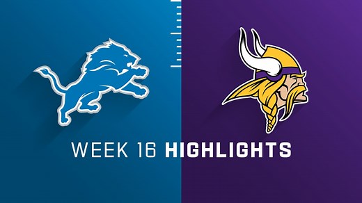Lions vs. Vikings highlights | Week 16