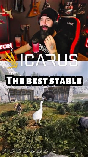 Icarus gameplay. Building an amazing stable for my tamed animals. It looks amazing. Drop a follow to see more builds in this survival simulator game. #icarus #survivalgames #games #gameplay #gaming | Nick Lyon