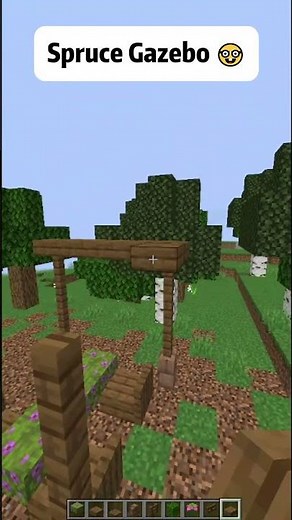 Minecraft Spruce Gazebo 🤓 #minecraft