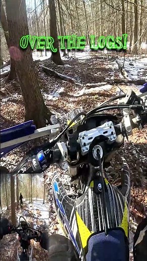 Crossing the logs!! - ALL WHEEL DRIVE dirt bike - ‪@CHRISTINIAWD‬ AWD 250cc - Yamaha yz250fx