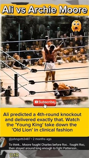 Muhammad Ali Super Knock Out Archie moore #fypシ゚viral #muhammadali #boxing #new #legend #shorts