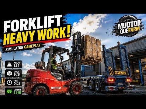 Heavy Forklift Warehouse Operations Gameplay | Farming Simulator
