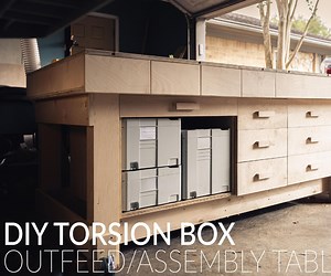 Torsion Box Outfeed Table