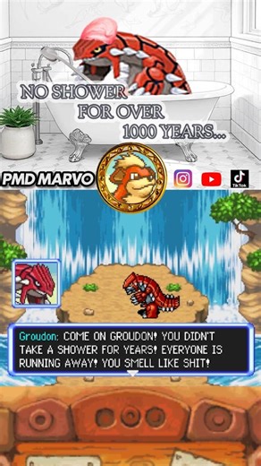 Groudon's Water Problems are concerning....😅🌊🚿 Pokemon Mystery Dungeon
