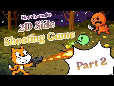 [Scratch Tutorial] How to make a 2D Side Shooting Game (Part 2)