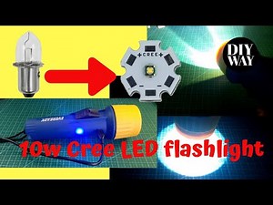 Convert old bulb Flashlight to LED and Rechargeable