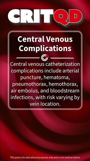 Central Venous Complications