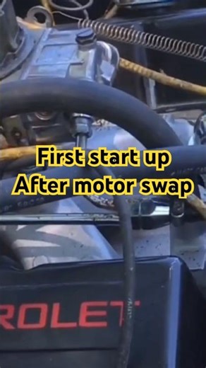 First start up after motor swap from about 6 years ago