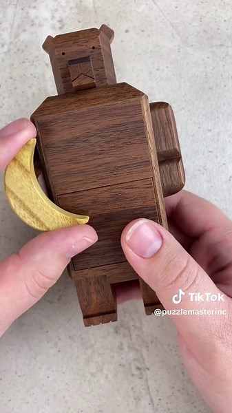Open up the Moon & Bear Puzzle Box #puzzlesolving #puzzles #puzzle #puzzlemaster