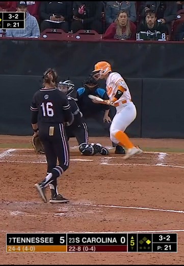 Tennessee vs South Carolina Softball: Battler Interference Drama