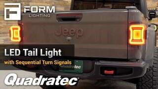 Next-Level Gladiator Lighting! FORM JT LED Tail Lights w/ Sequential Turns & Infinity Mirror
