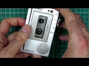 1984 "World's Smallest" Sanyo 'Card' TRC6000 Microcassette Repair