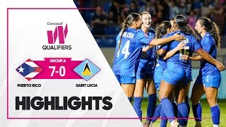 Video Puerto Rico (W) – Saint Lucia (W). Highlights (Football. Women. CONCACAF Championship) / 2 December 2025