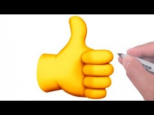 How to Draw the Thumbs Up Sign Emoji
