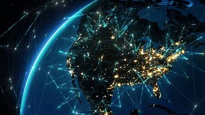 Futuristic Animation Rotating Earth Grids Connectionshighly Stock Footage Video (100% Royalty-free) 1111837891 | Shutterstock