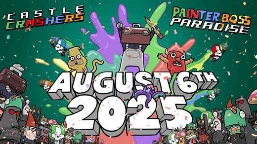 Castle Crashers Announces Painter Boss Paradise DLC
