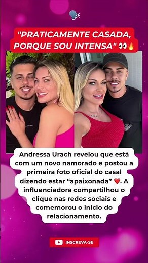 Andressa Urach anuncia novo amor e mostra foto com namorado