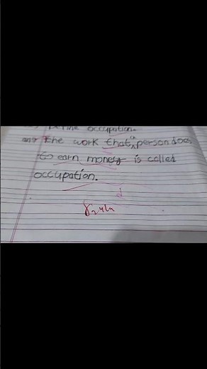 What is occupation??🤔|| TOPIC-Occupation class 3rd #learning#tutionteacher