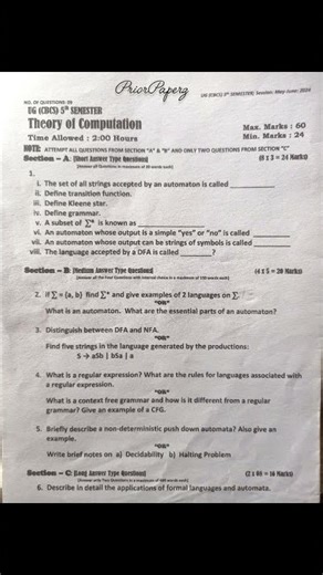 Theory of Computation Paper #TOC #Paper