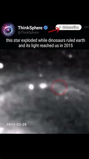 A Massive Star Blew Up When T-Rex Was Alive and We're Seeing It Now #supernova #space #shorts