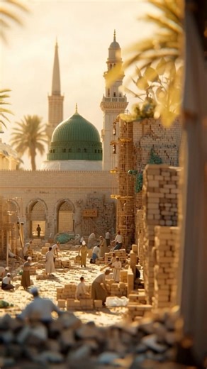 🕌 Masjid-e-Nabawi Ki Tameer #MasjidENabawi#MadinaSharif#RozaERasool ﷺ#IslamicStatus#IslamicVideo