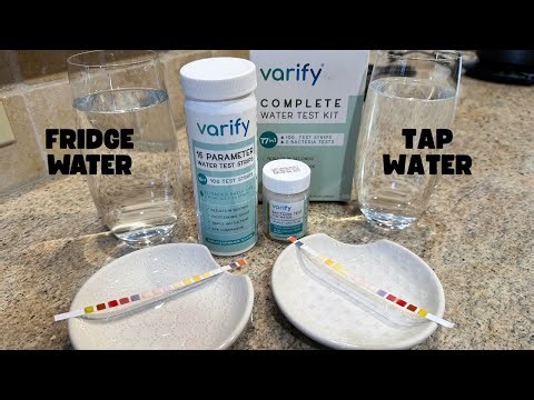 Testing Fridge vs. Tap Water with Varify Complete At Home Water Test Kit