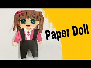Paper Doll Dress Up | How To Make 3D Doll With Paper | Origami Doll | Easy Paper Craft