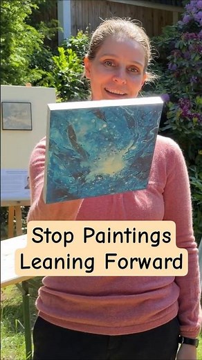 Stop Paintings Leaning Forward on Gallery Wires