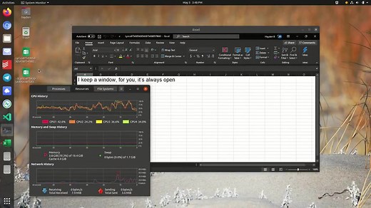 在Ubuntu 20.04上运行Excel