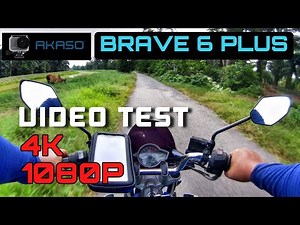 Akaso Brave 6 Plus Video Test On Motorcycle | Original Video | No Colour Filter | No Ext. Mic |