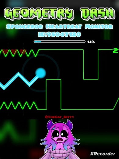 Spongebob Heartbeat Monitor #geometrydash #gd #shortvideo #fpyシ