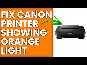 How To Fix Canon Printer Showing Orange Light (Troubleshoot Canon Printer Showing Orange Light)