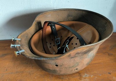 Helmet german original nice helmet M40 size 64  WW2 WWII do it yourself | eBay