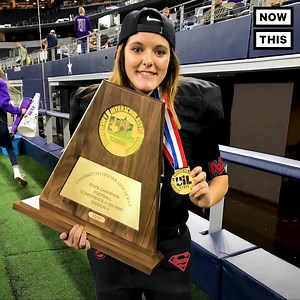 This young woman led her high school football team to a state championship | NowThis Sports