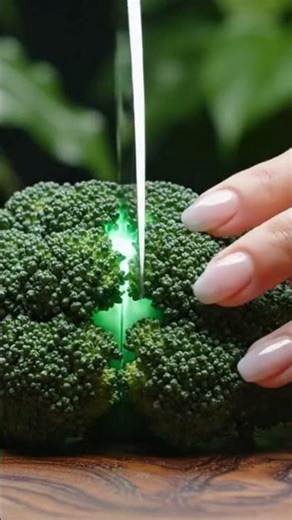 Jade Crystal Broccoli Cut | Clean ASMR Slice 🥦💎