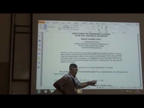 Geometric algebra Conference Summer school Introduction part 9