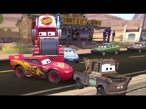 Disney Pixars Cars Movie Game - Sleepy Mcqueen 39 - Funny Mack Blockade Nap