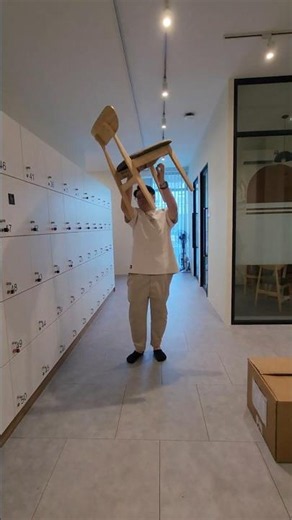 There was a much easier way… I did not take it 😭🪑#funny #relatable #fail